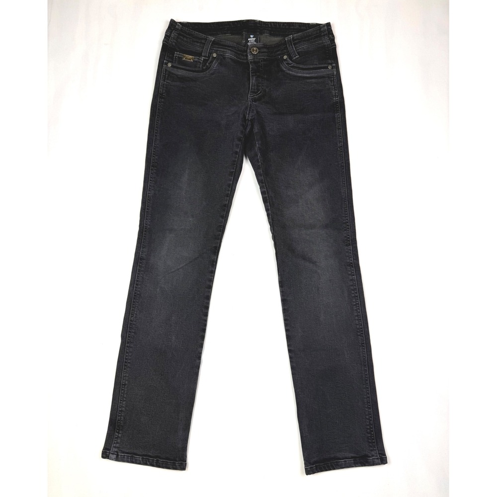 KÜHL Stretch Denim Jeans Womens 8‎ Reg Gray Slim Straight Outdoor Gorpcore